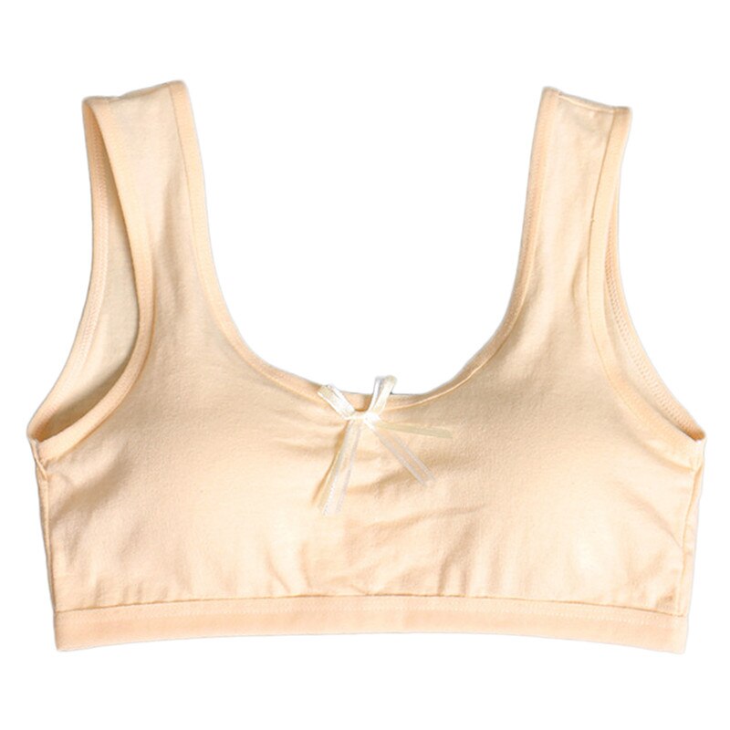 jugendlich Mädchen Unterwäsche Weich Gepolsterte Baumwolle Bh Junges Mädchen Yoga Sport Pubertät Bh Für 8-18Y: A