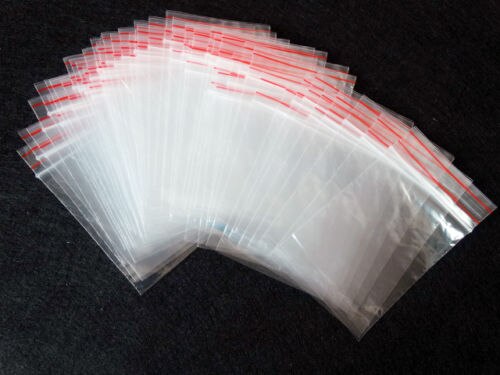 100pcs Clear Resealable Plastic Zip lock Bag Small mini Ziplock Bags 4x6 5x7 6x8 7x10 8x12 9x13 10x15 cm 7 size