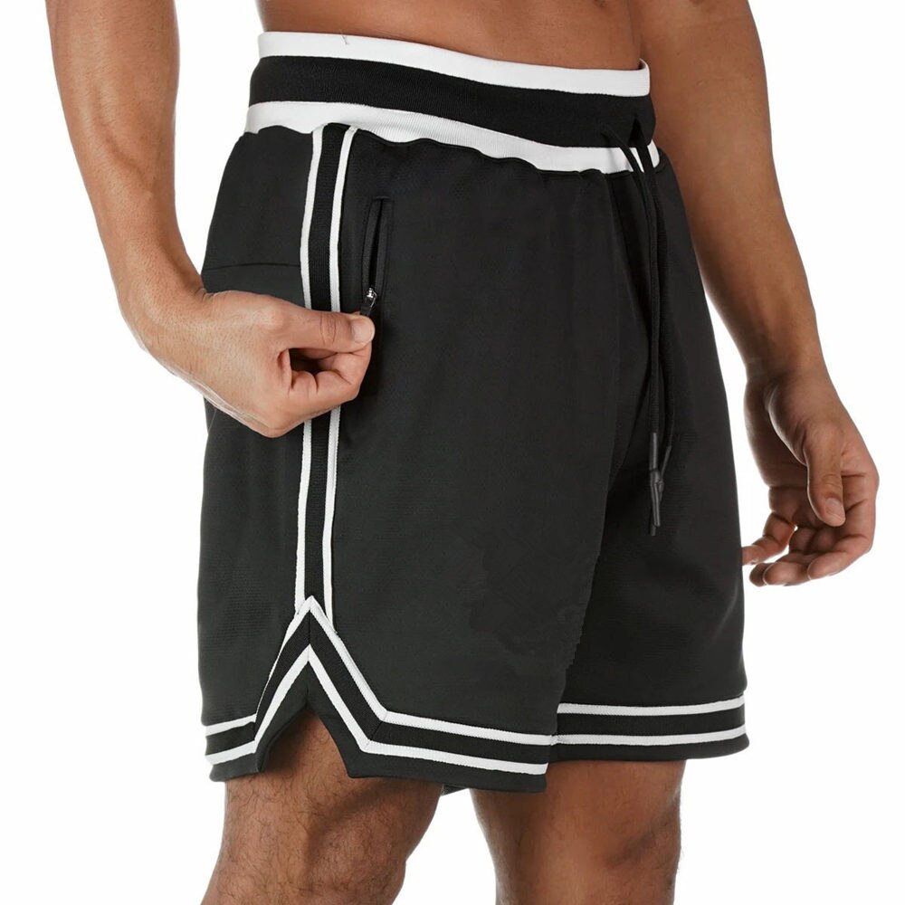 Løbende sports shorts mænd gym fitness korte bukser jogging træning træning bermuda sort grå bunde mandlige hurtige tørre strand shorts
