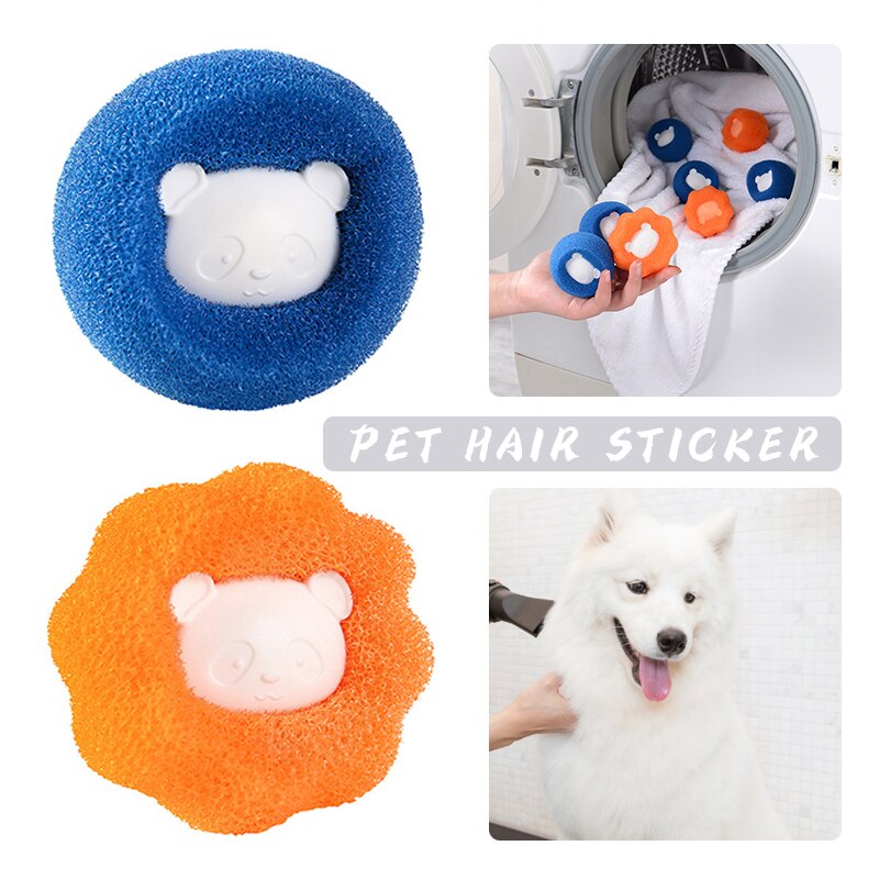 Reusable Hair Removal Laundry Balls Washing Machine Lint Catcher Reusable Hair Removal Animal Shape Cleaning Balls
