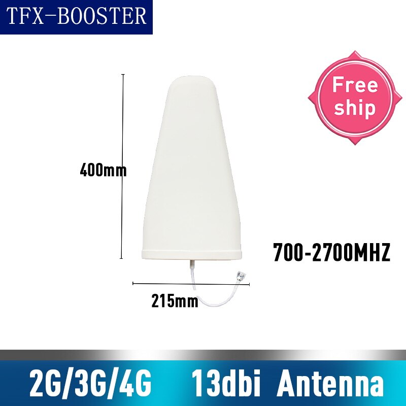 Ganho 9dbi exterior 9dbi da antena cdma umts gsm 700 2700 mhz do log do ganho 13dbi para a antena do painel do repetidor do impulsionador do telefone celular com cabo de 2m