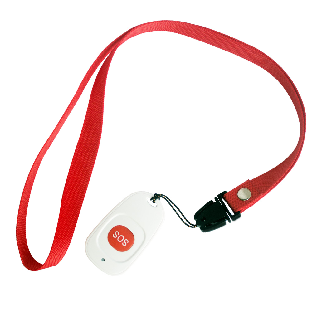 Topvico SOS Panic Button RF 433mhz Emergency Button Elderly Alarm Keychain Controller Old People GSM WIFI Home Alarm System: Red