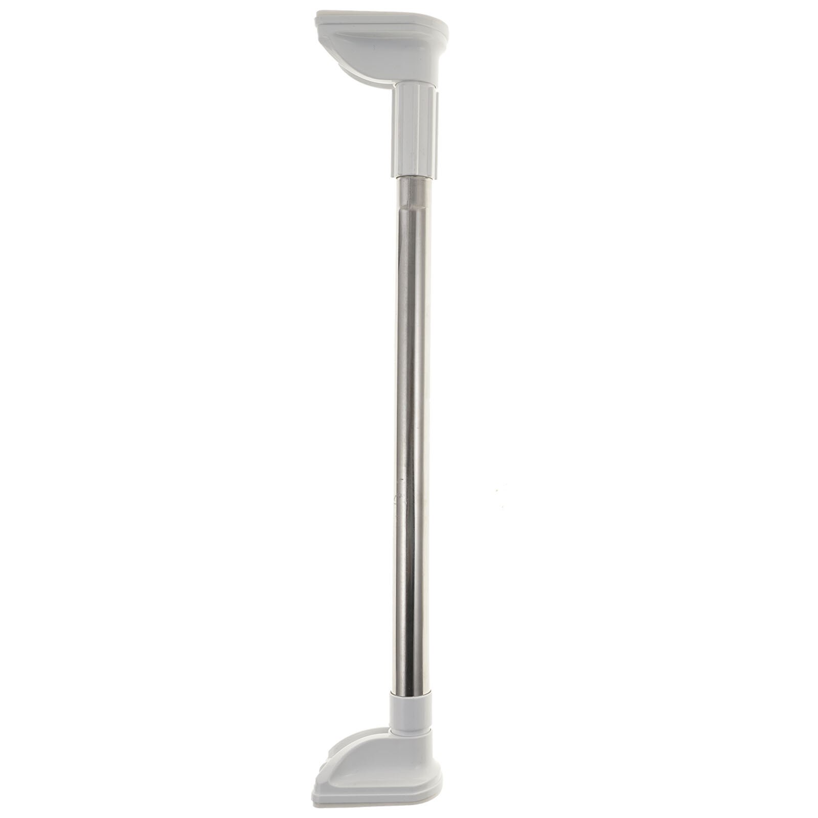 50-80cm de aço inoxidável haste telescópica cortina pólo punch-livre roupas penduradas secagem haste de chuveiro cortina haste de expansão: Silver Type B