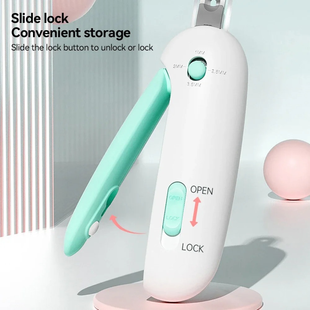 Cat Dog Nail Clippers Safe Comfortable Pet Nail Trimmer with Adjustable Hole Pet Hair Clippers Pet Care Trim