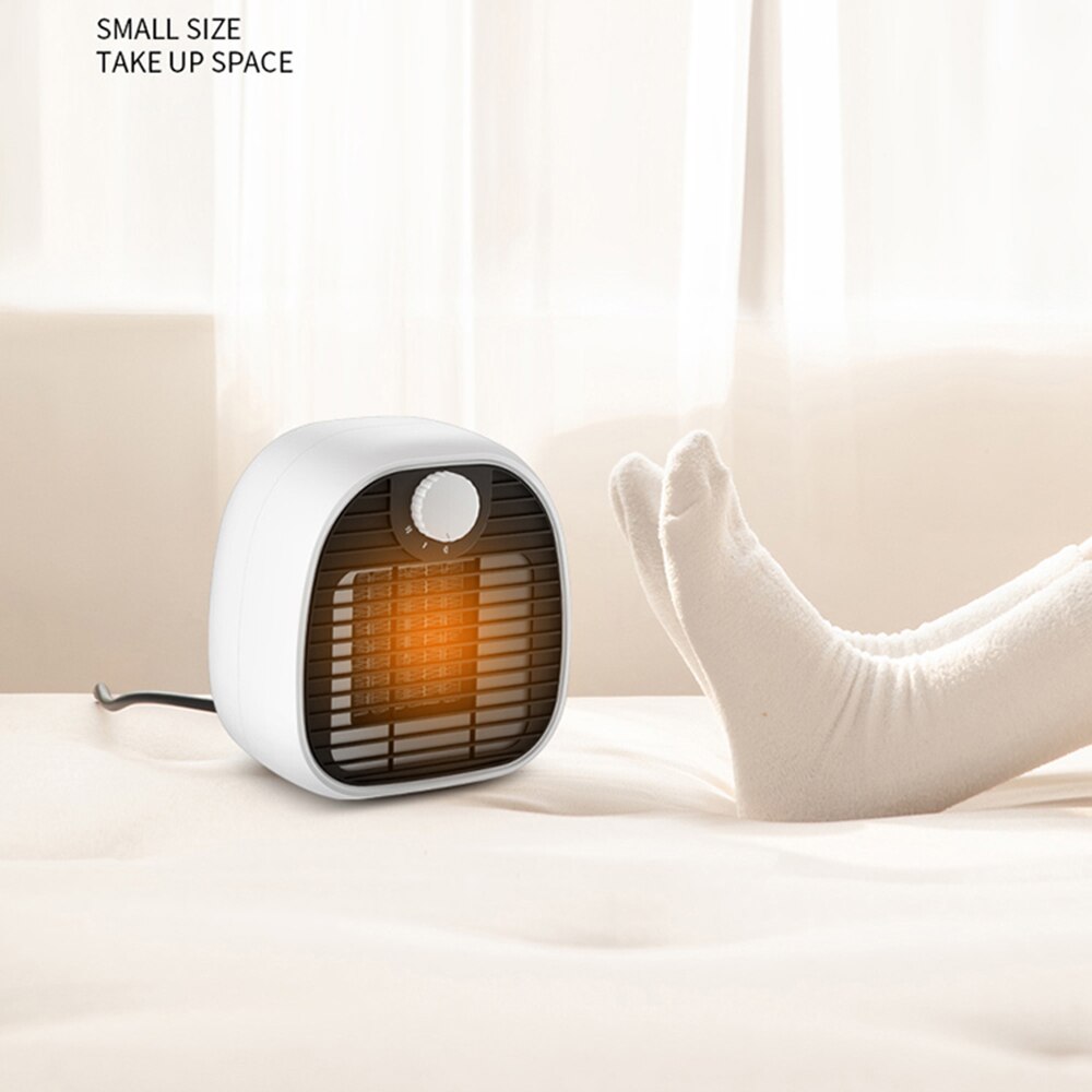 Calentador eléctrico de 1000W, calefactor de invernadero ajustable de dos velocidades, calentador eléctrico de escritorio rápido y silencioso para oficina