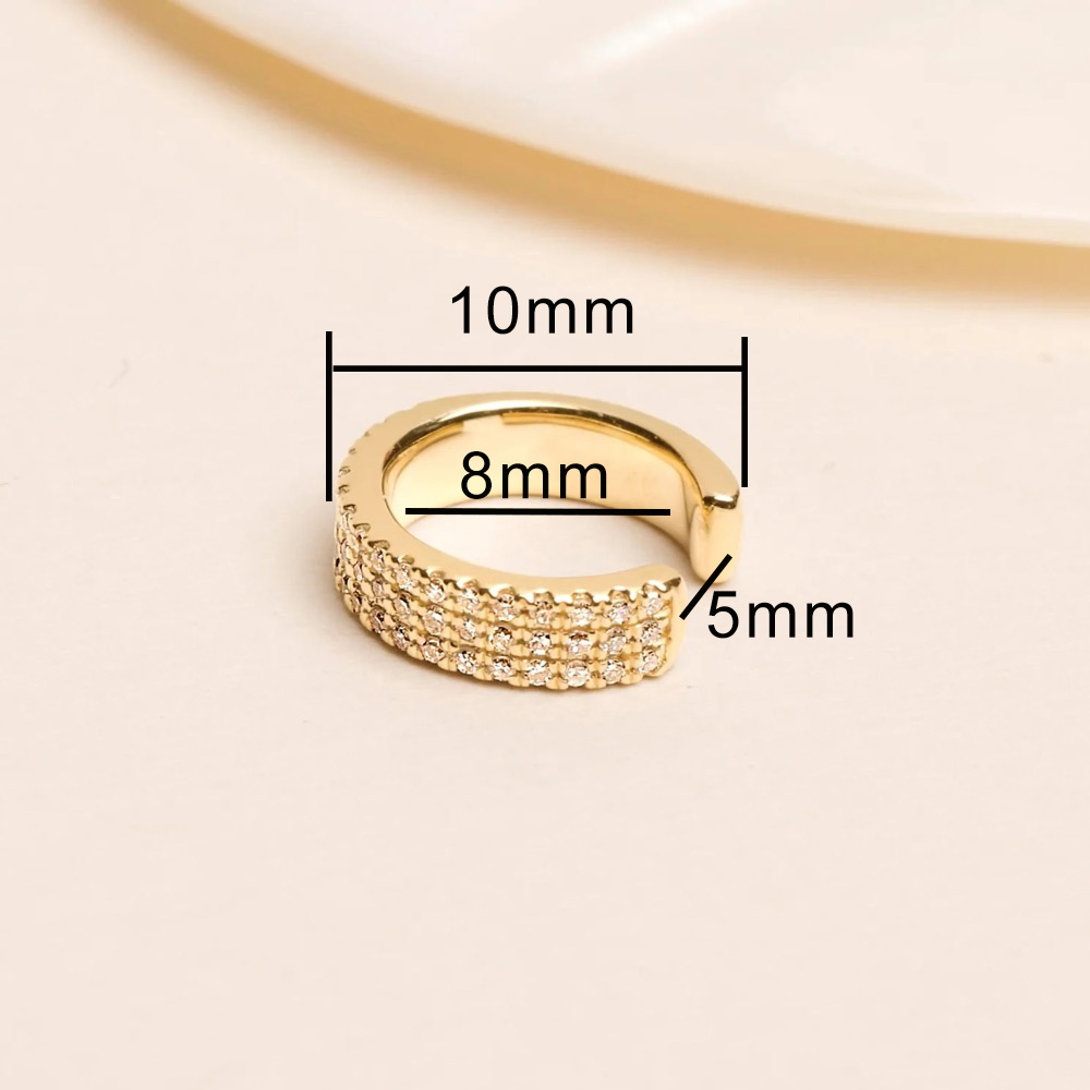 1pc Crystal Delicate Helix Tragus Ear Cartilage Piercing Women's Earrings Daith Screw Stud Earing on Ear Y2k Jewelry