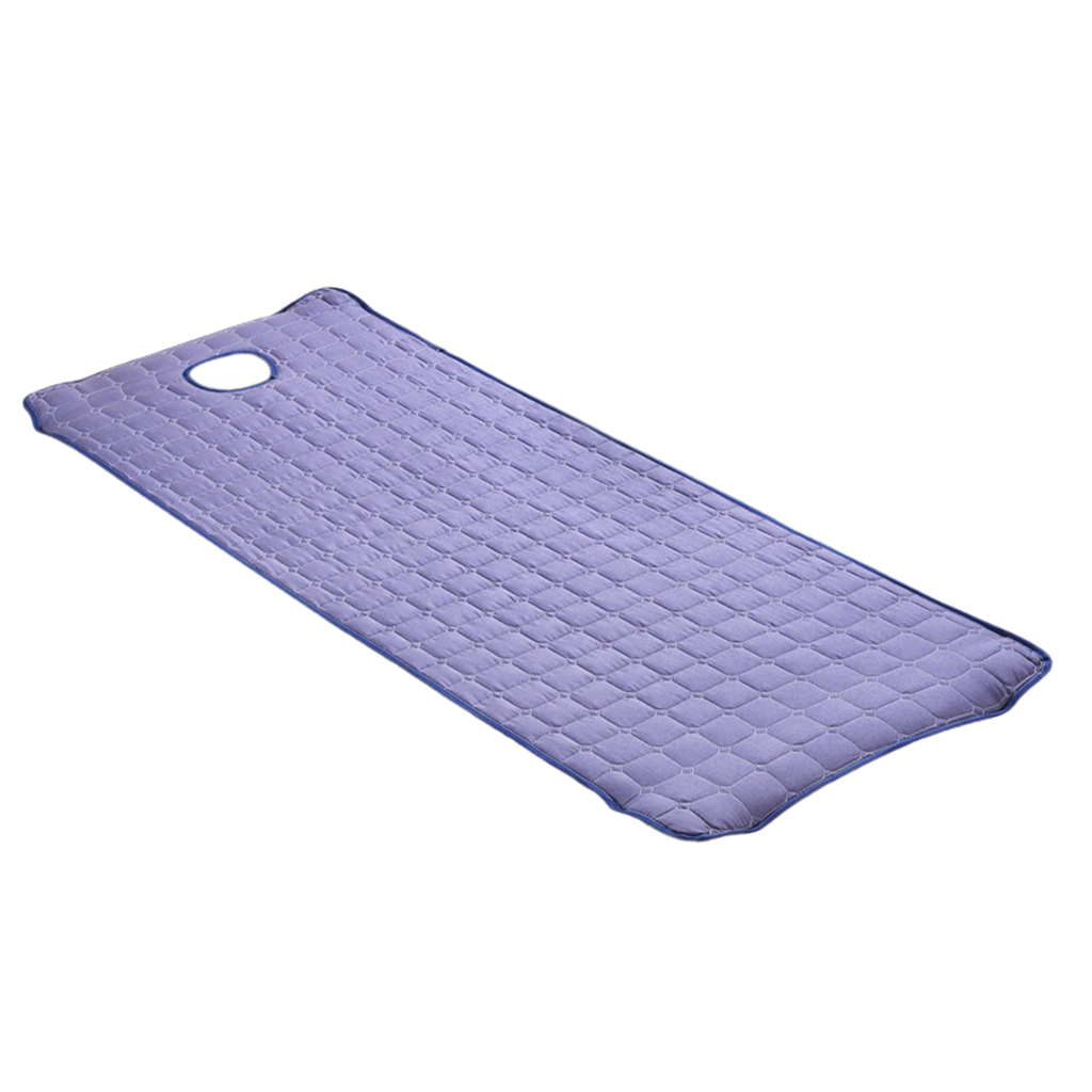 Couverture de Table de Massage doux beauté | Drap de lit de SPA, protecteur de matelas avec trou de respiration, 180x60cm: Light Purple 180x60