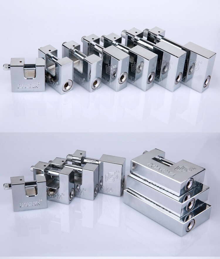 Candado impermeable de material antioxidante de 4 tamaños, equipo de puerta de armario al aire libre, Hardware DIY con 3 Llaves