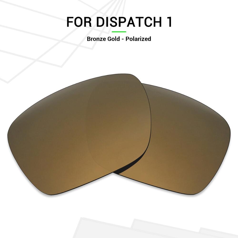 Cristales de repuesto polarizados antiarañazos Mryok para Oakley Dispatch 1 gafas de sol bronce dorado