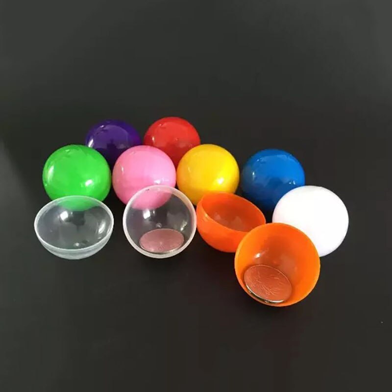 50 millimetri di Plastica Vuota Capsule Giocattolo Per Distributore Automatico di Giocattoli di Plastica Palla 100 pz/lotto Lotteria Disegnare Sfera Sorpresa Balls Spedizione Gratuita