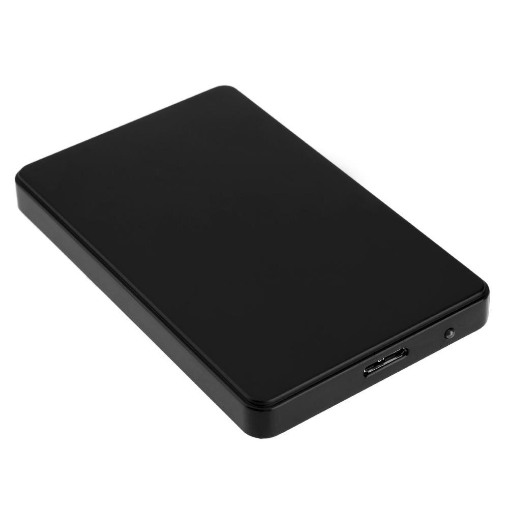 2.5in SATA to USB3.0 HDD Case 3TB 5Gbps HDD Hard Drive SSD External Enclosure Case for PC Mini USB 3.0 SATA Hard Disk Enclosure: black