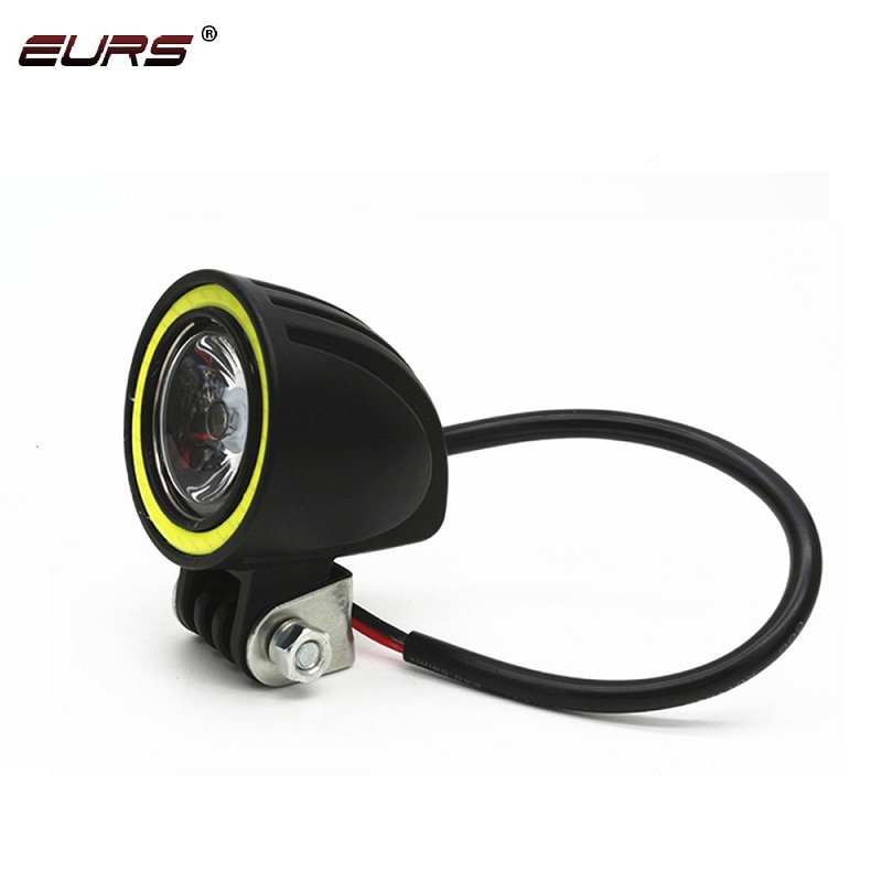 Koplamp Brommer 165mm angel eye LED in Kleur naar keuze bestellen