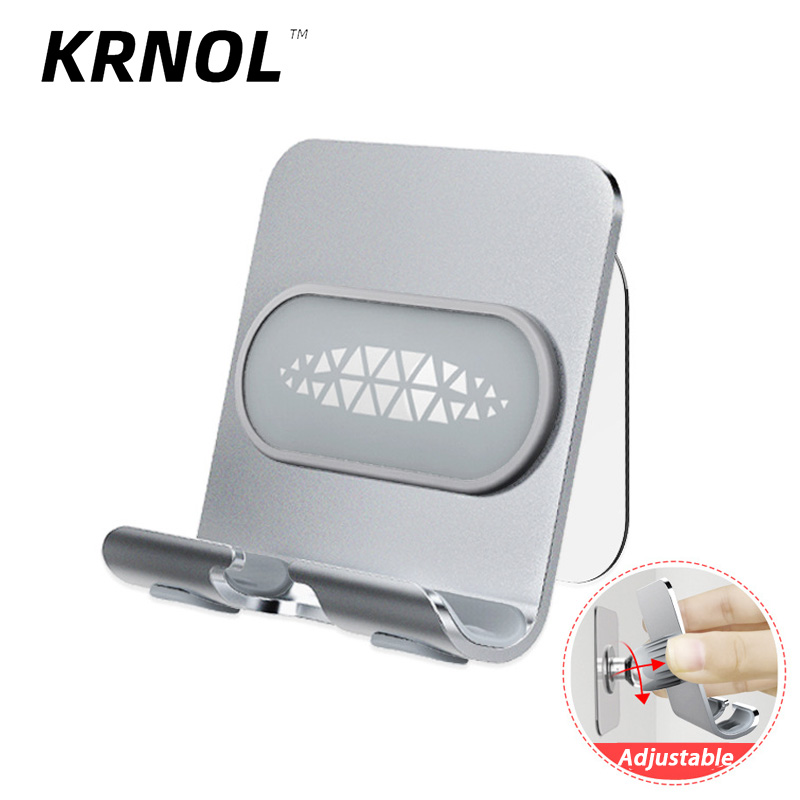 Metal Wall Mount Phone Holder Stand for Smartphone Tablet Shower Phone Holder Wall Mounted Organizer Storage Adjustable Bracket