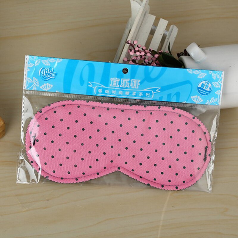 Print Dot Sleeping Eye Mask Soft Eye Cover Portable Travel Sleep Rest Aid Eye Mask Cover Eye Patch Sleeping Mask