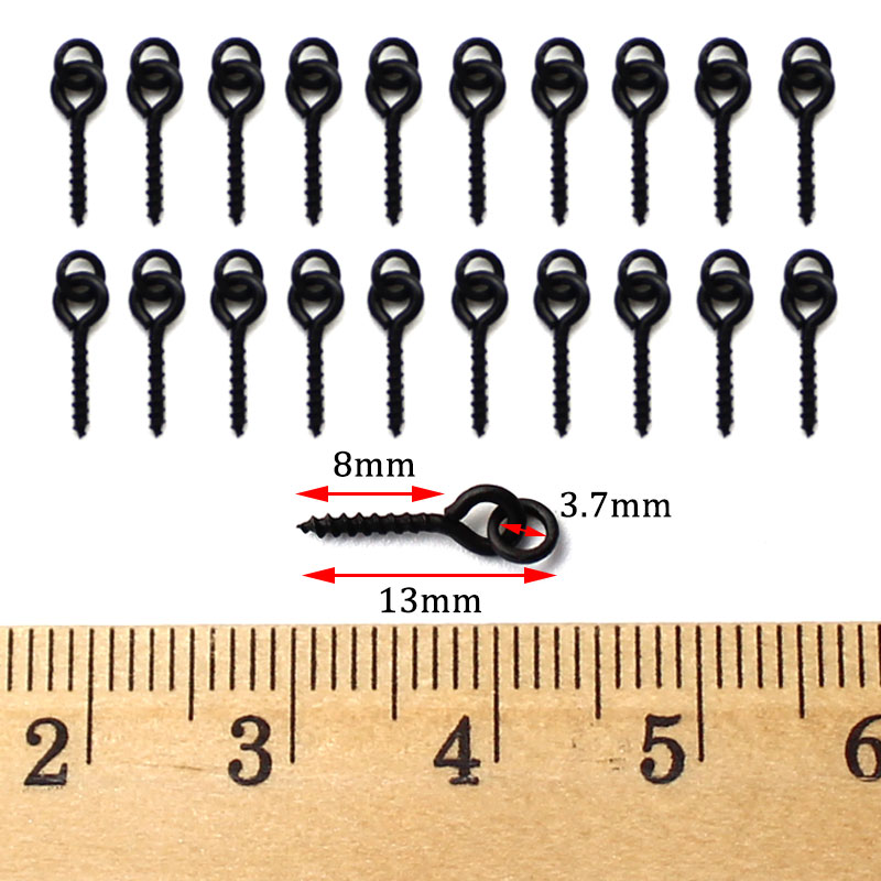 50PCS Hook Stops Beads Carp Fishing Accessories Stoper 20PCS Boilies Bait Screw Hair Chod Ronnie Rig Pop UP Boilies Stop