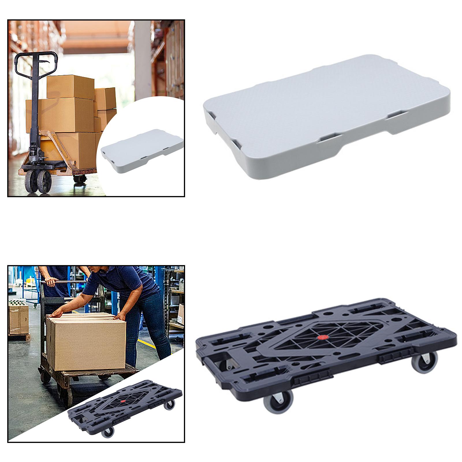 Møbelvogn 360 ° rotationshjul skridsikker håndteringsvogn fire hjul flad vogn til kommode klaver planter sofa picnic