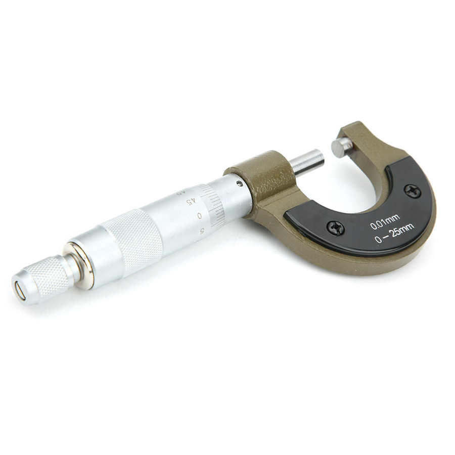 Micrometer Outside External Metric Measuring Instrument Machinist Measuring Tools 0-25mm 0.01mm For Mechanist Caliper