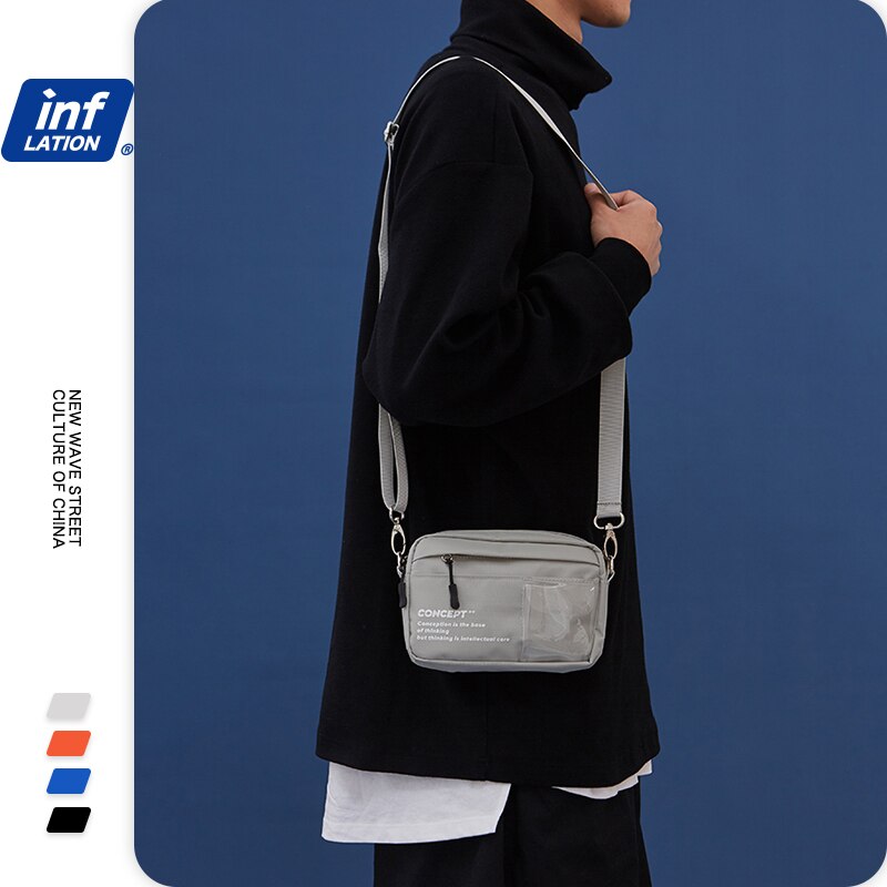 Inflatie Mannen Unisex Mode Messenger Bags Pvc Schoudertas Mini Mobiele Telefoon Zak Sport Effen Taille Casual Pack Tas 239AI2019