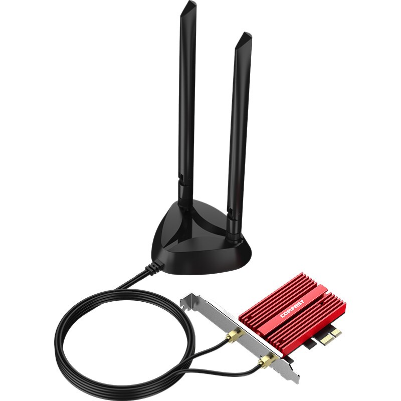 Trådløs 3000 mbps pcie dual band -fi 6 adapter intel ax200 bluetooth 5.0 netværk wifi kort 802.11ac/ax 2.4g 5g til stationær pc – Grandado