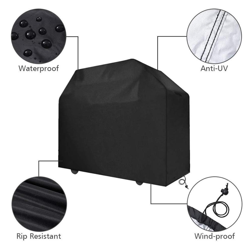1PC Waterproof BBQ Grill Barbeque Dust-proof Cover Outdoor Furniture Anti Dust Protector For Gas Charcoal Electric Barbe QA 101
