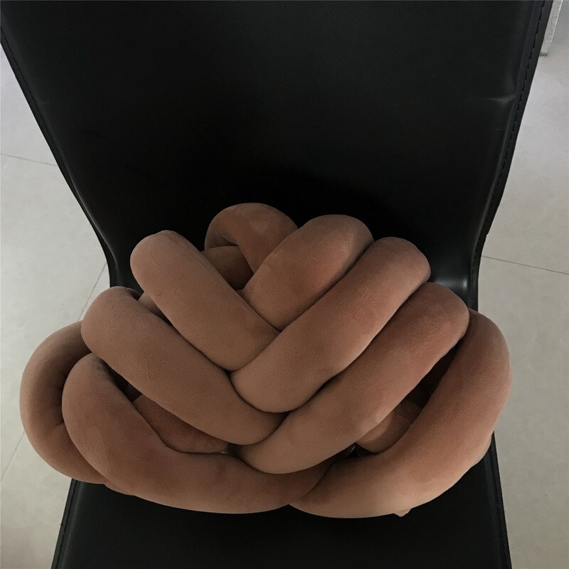 1kg 5-6cm diameter tykt super tykt tykt garn håndstrik hæklet blødt stort bomulds-diy-arm strikkegarn til babyseng flæse: Brun