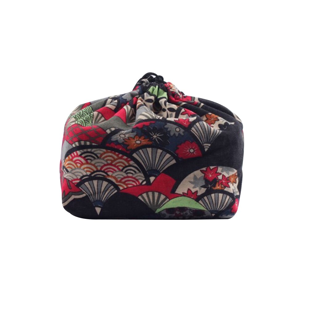 Voedsel Opslag Lunch Tas Picknick Thermisch Geïsoleerd Bento Pouch Japanse Stijl Doek School Gedrukt Kantoor Trekkoord Cooler Travel: 7