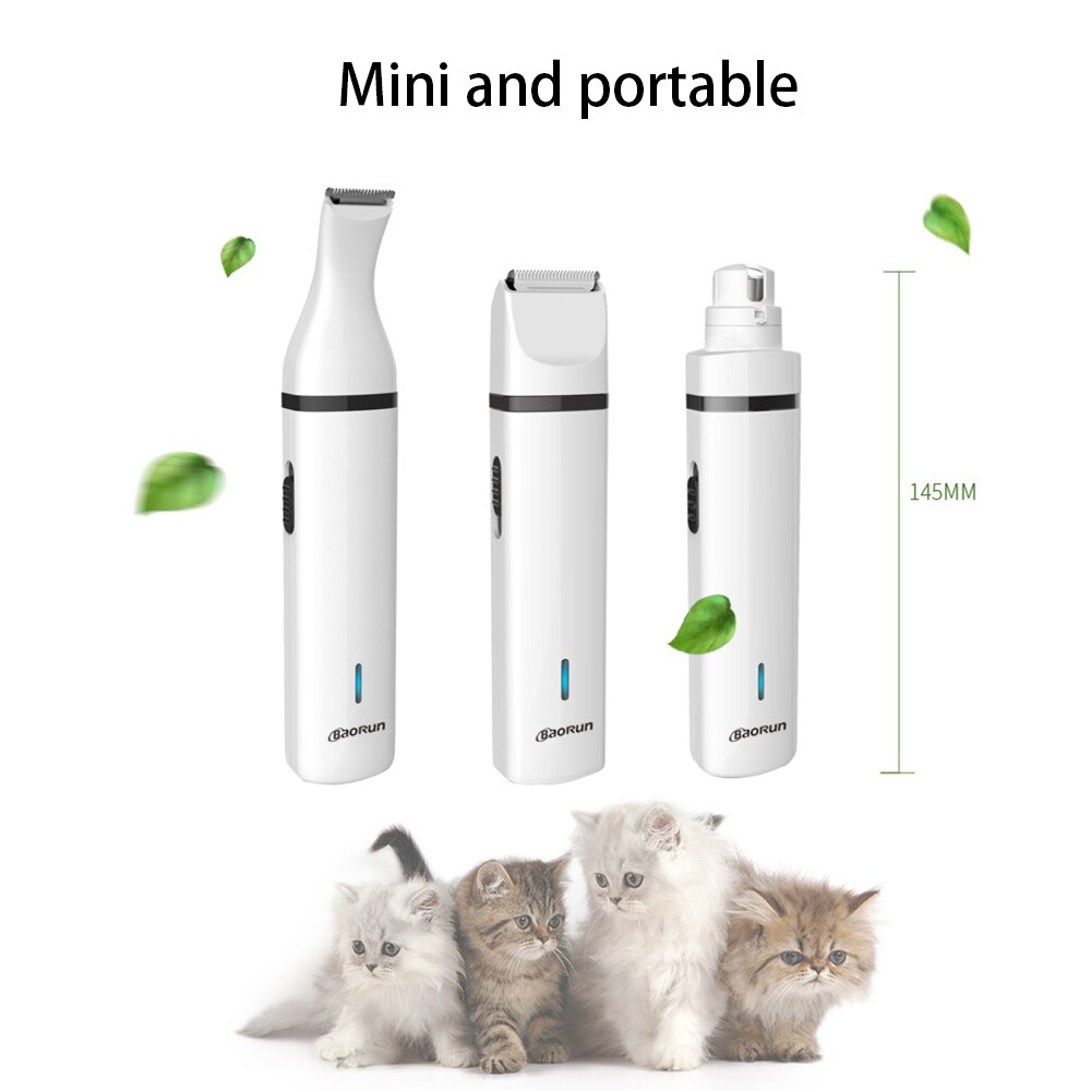 Bao Run N5 chien électrique griffe ongles outil de toilettage pour animaux de compagnie ongles pattes meuleuse Clipper Auto pédicure dispositifs pour chiens et chats