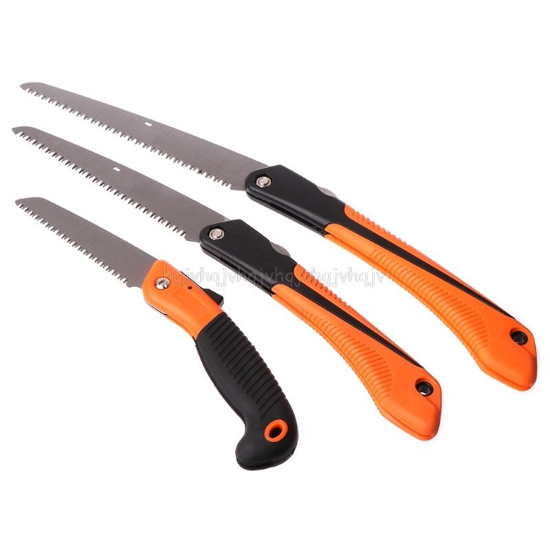 1PC Folding Steel Wood Cutting Survival Hand Saw 7Teeth per Inch Household Garden Pruning Saw Hand Tools 6/8/10" O12 19
