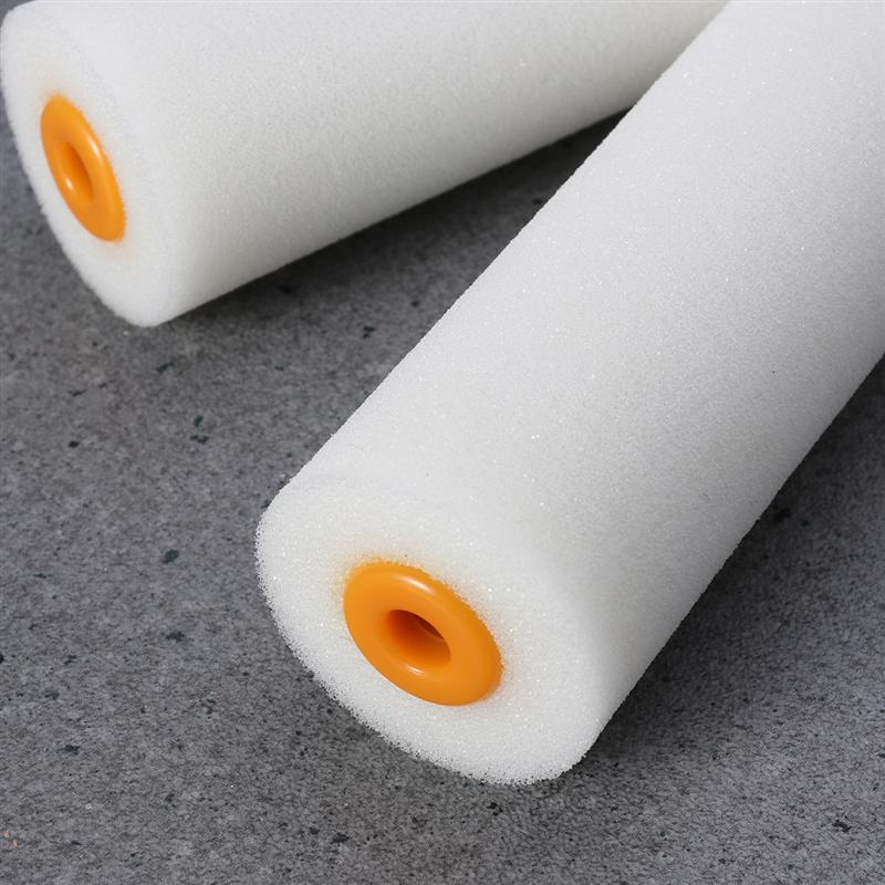 2pcs 4-Inch Foam Paint Mini Roller Sleeve Refill Craft Paint Foam Rollers Decorators Brush Smooth Tools for Home
