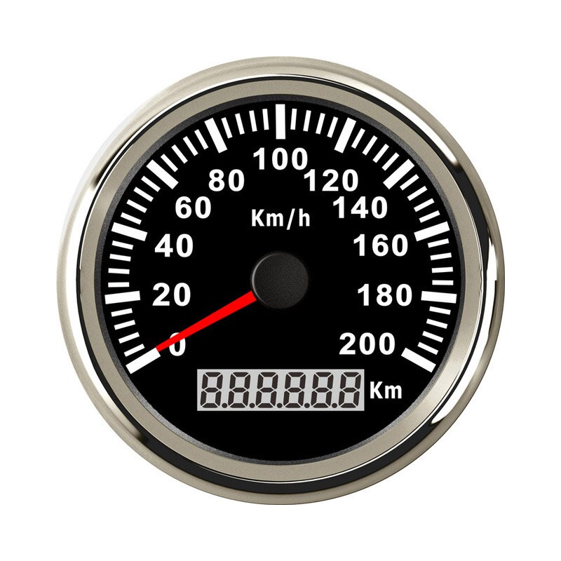 Compteur de vitesse GPS numérique 200 km/h pour bateau Marine Auto 9 ~ 32V indicateur de vitesse 7 couleur rétro-éclairé