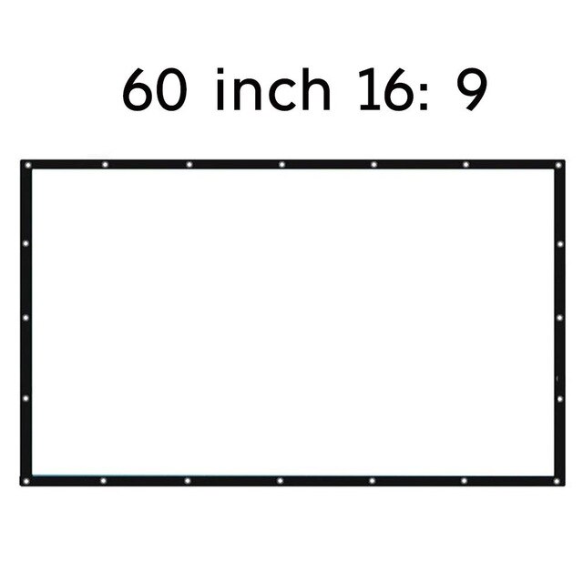 Movie Curtain Projection Screen Movie Cloth Practical Durable Portable Polyester Moisture Proof Home Shade Sail Shelter: Style 4