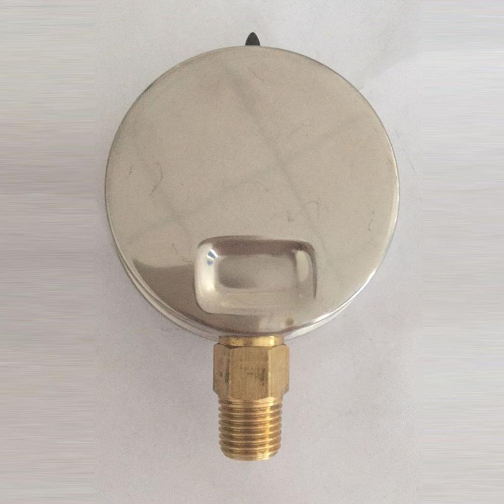 Pressure Gauge Back Mount Black Air Compressor Pneumatic Hydraulic Fluid Pressure Gauge Pressure Gauge Thread 0-3500PSI Bar