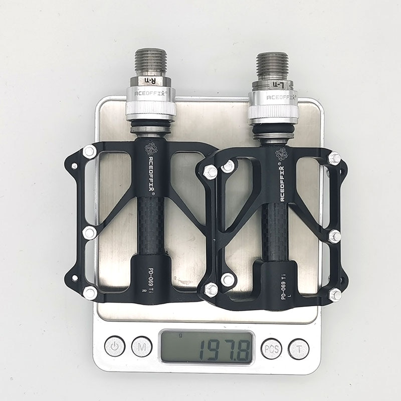 Aceoffix – pédale de vélo pliable MKS pour Brompton, axe Ti 3, roulement en alliage de titane, dégagement rapide, 412