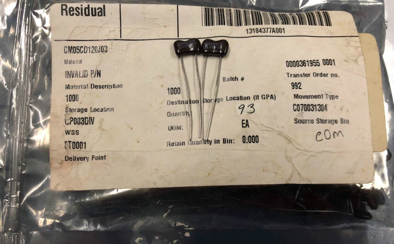 10 Pcs Cdm 12pF/500V CM05CD120J03 Zilver Mica 500V12PF 5% Mica Condensator 500V 12P P6mm