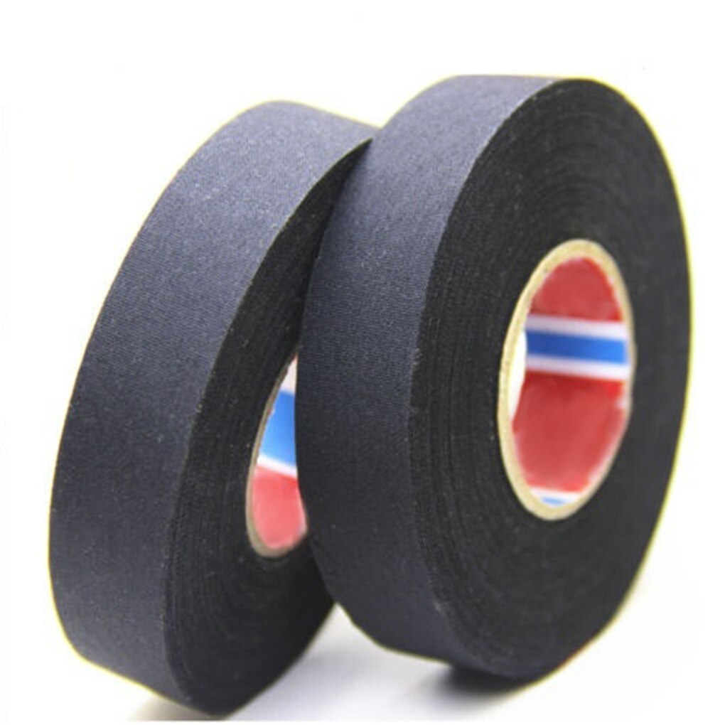 Cinta adhesiva para coche, arnés de alambre para envolver Cables, tela, cinta Termocontraíble, resistente a ruidos, amortiguación, 19mm x 25m