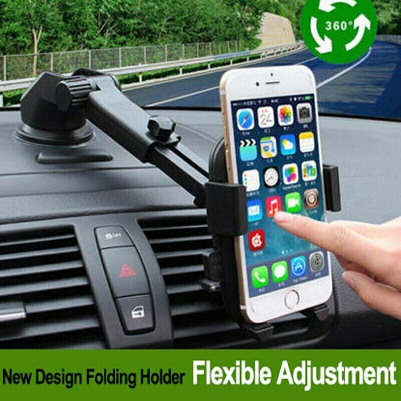 Car Phone Holder 360 Degrees Universal Smartphone Car Mount Holder Adjustable Phone Mounting Suction Cup Holder Car Styling