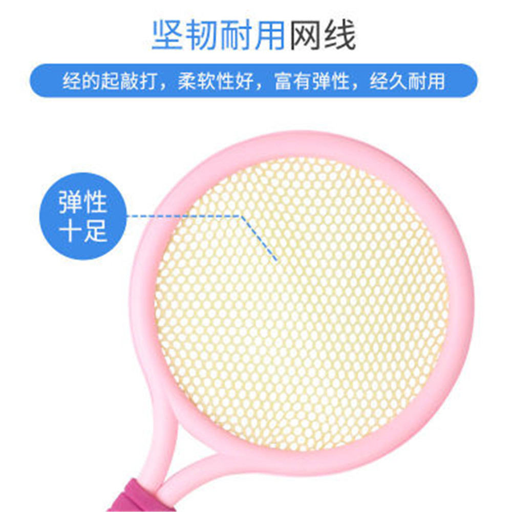 1Set di plastica per bambini tennis badminton giocattoli sport al coperto all&#39;aperto giocattoli per il tempo libero racchette da tennis giocattoli genitore-figlio regali per bambini
