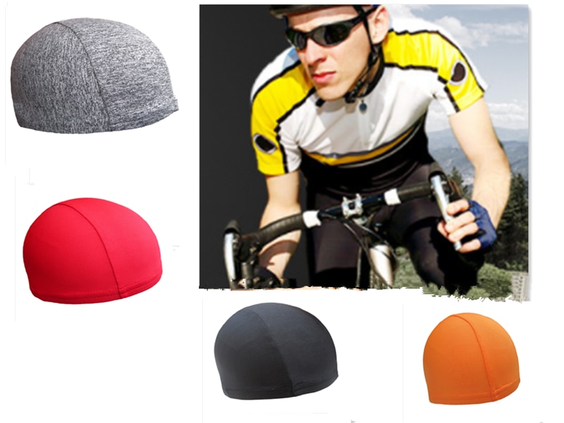 Quick Mens Drying Hat Cycling Skull Cap Bike Motorbike Under Helmet Riding Cap Outdoor Sport Cycling Bicycle Skull Hat Equipment