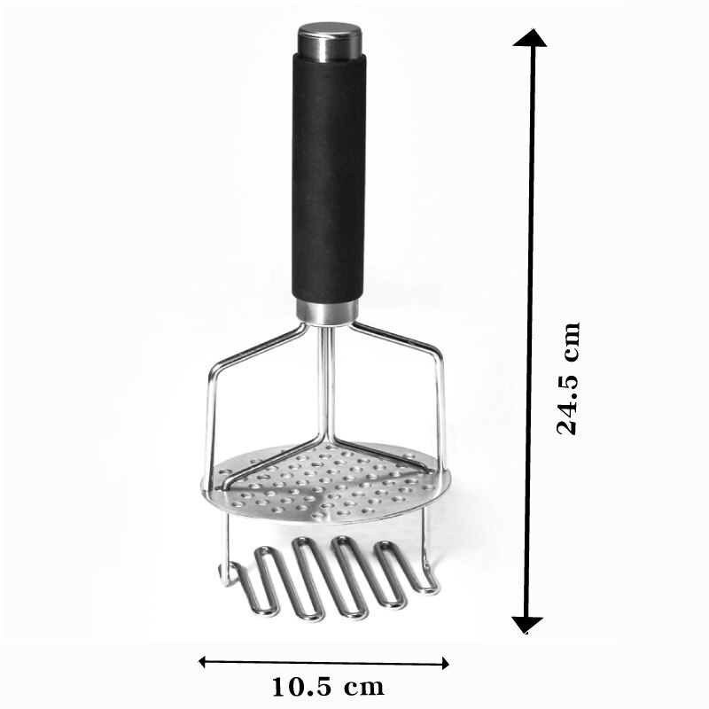 Double-layer Potato Masher Press Mashed Potatoes Wavy Pressure Ricer Fruit Vegetable Press Crusher Kitchen Accessories: Default Title