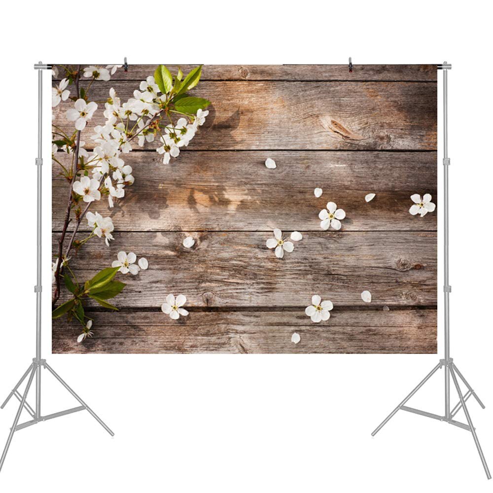 SITOO 80x125cm Vinyl Holz Backdorp Fotografie Hintergrund mit 3D Rosa Blumen- aufbringen Für Lebensmittel Video Foto-Schießen Photgraphy: G1