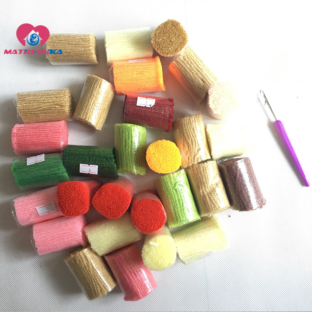 Butterfly latch hook rug kits needlework button package carpet embroidery latch hook kits embroidery pillow do it yourself