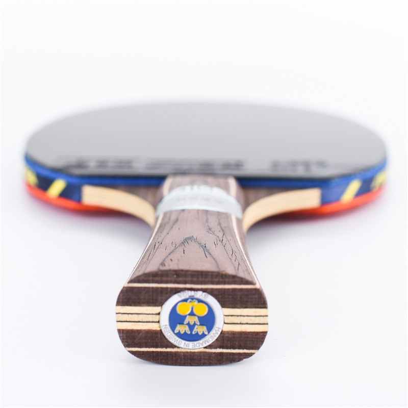 STIGA-Table Tennis Racket with Double Face Pimples in Rubber, Long Handle Ping Pong Bat, Fast Attack, Good Control, NCT 7