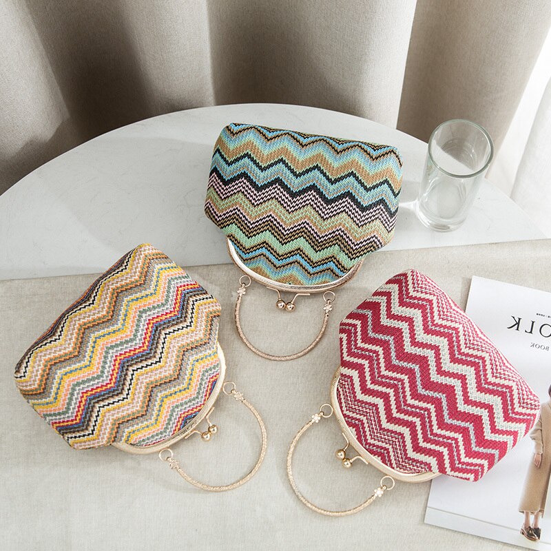 YBYT nacional paja bandolera para mujeres bolsos de lujo Bolsos De Mujer patchwork mujer cadena bolso de hombro