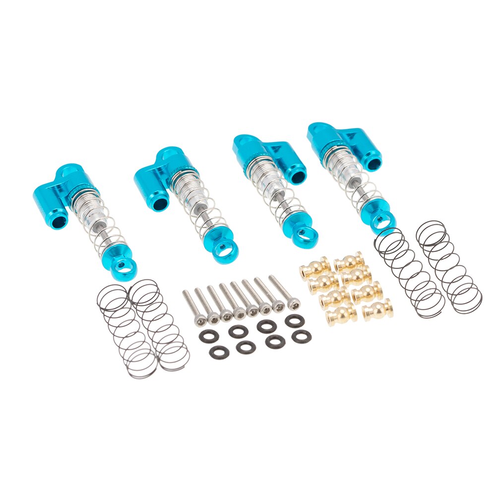 Peças de atualização de carro para axial scx24 90081 1/24 rc, amortecedor de metal, acessórios