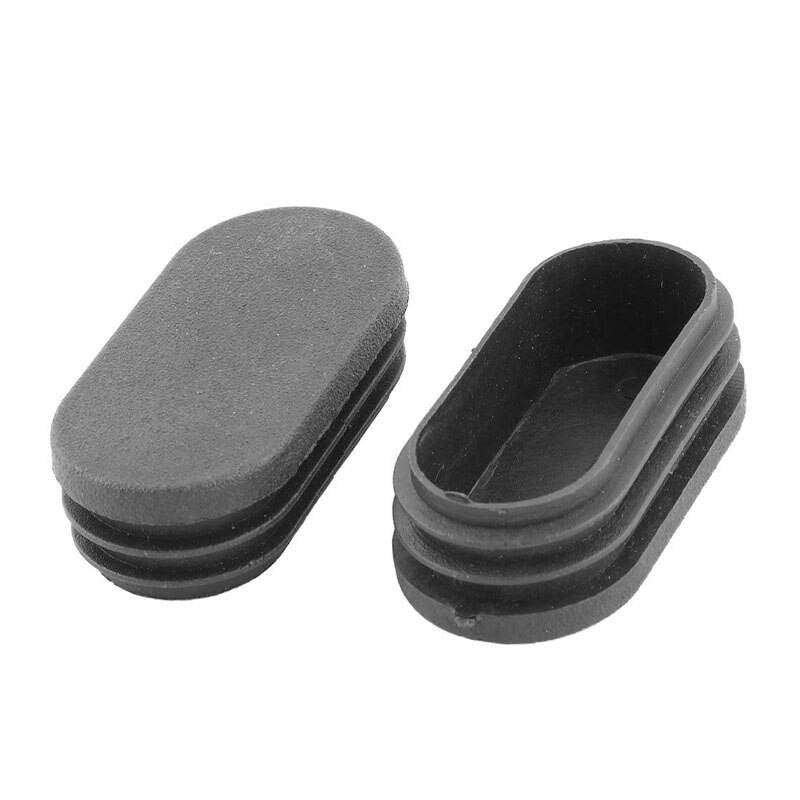 8 Stuks Plastic Ovale Buis Insert Plug Pijp Gat Cover Antislip Tafel Stoel Bureau Been Cap Protector Floor meubels Leveling Voeten Pad: Type-A / 20x40mm