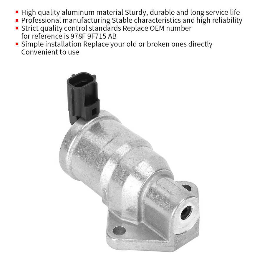 idle motor Idle Air Control Valve Car Accessories Aluminum Durable Idle Air Control Valve Replacement 978F 9F715 AB Fit