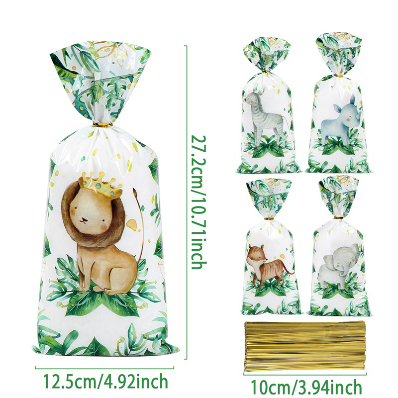 Bolsas de unicornio para dulces, 25/50/100 piezas, embalaje de , decoración de de cumpleaños, bolsa de para niña, suministros de cumpleaños para Baby Shower