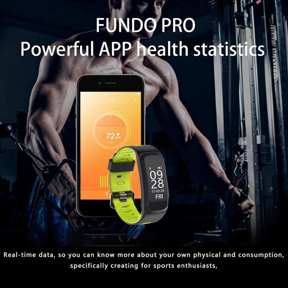 F4 Smart Watch Blood Oxygen Pressure Heart Rate Monitor IP68 Waterproof Fitness Tracker Pedometer Altimeter