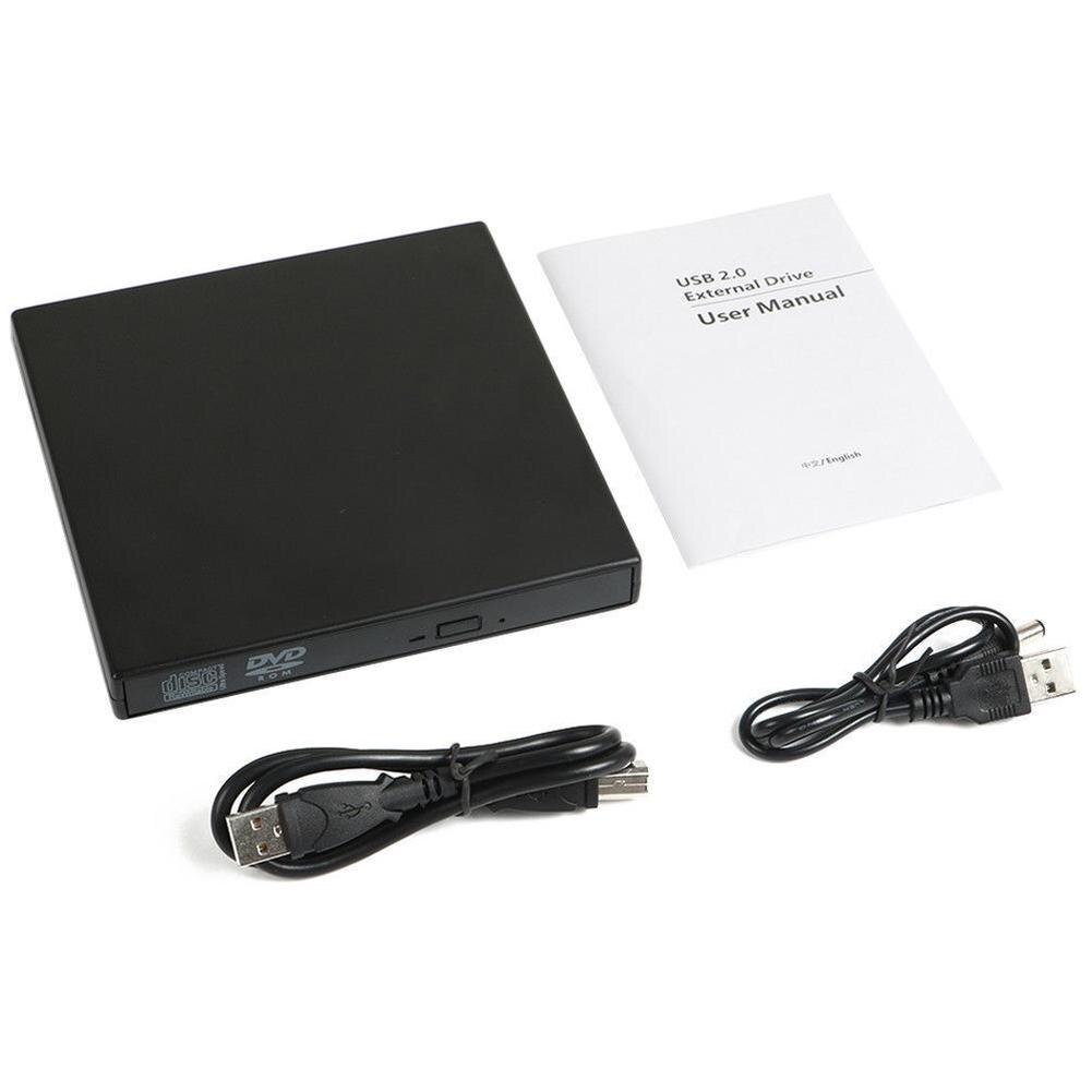 Usb Externe Dvd Cd Rw Brander Combo Drive Reader Drive Case Kit Voor Windows 98/8/10 Laptop Pc zonder Optische Drive