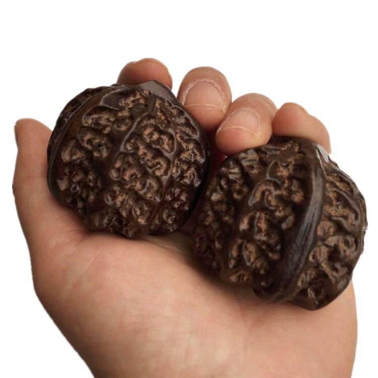 solid walnut fitness ball for elderly hand message balls palm health care hand finger exercise ball